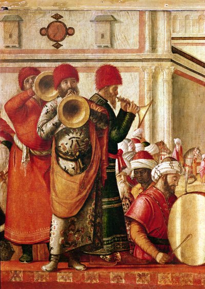 St. George Baptising the Gentiles (detail) by Vittore Carpaccio
